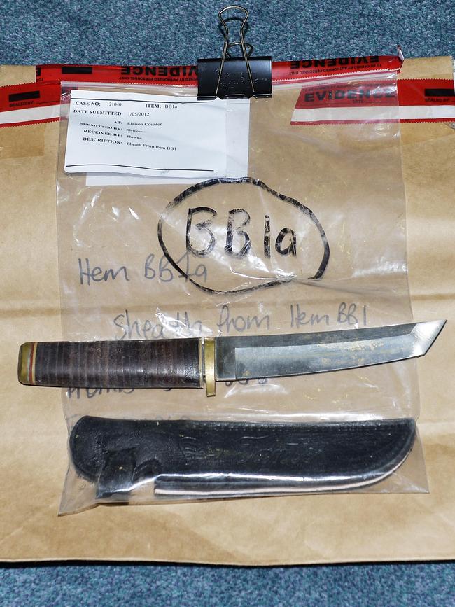 The murder weapon Matej Vanko used to kill Donald Stevens.