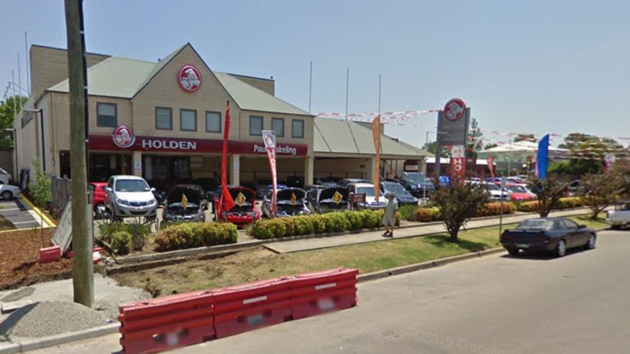 The Camden Holden dealership where Rachelle Childs worked with Kevin Correll. The yard is now an agricultural machinery sales business. Picture: Google Street