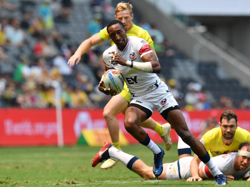 Perry Baker pictured playing for the USA, which could face the chop. Picture: AAP