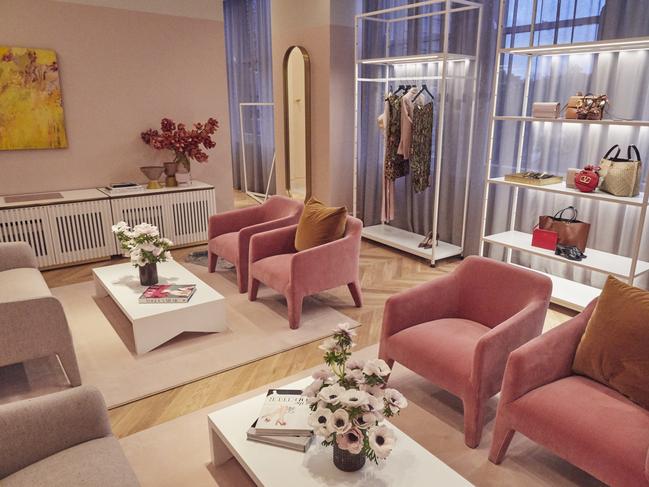 The personal styling suites at David Jones’ new international designer floor at its flagship Elizabeth St store in Sydney. Picture: Supplied