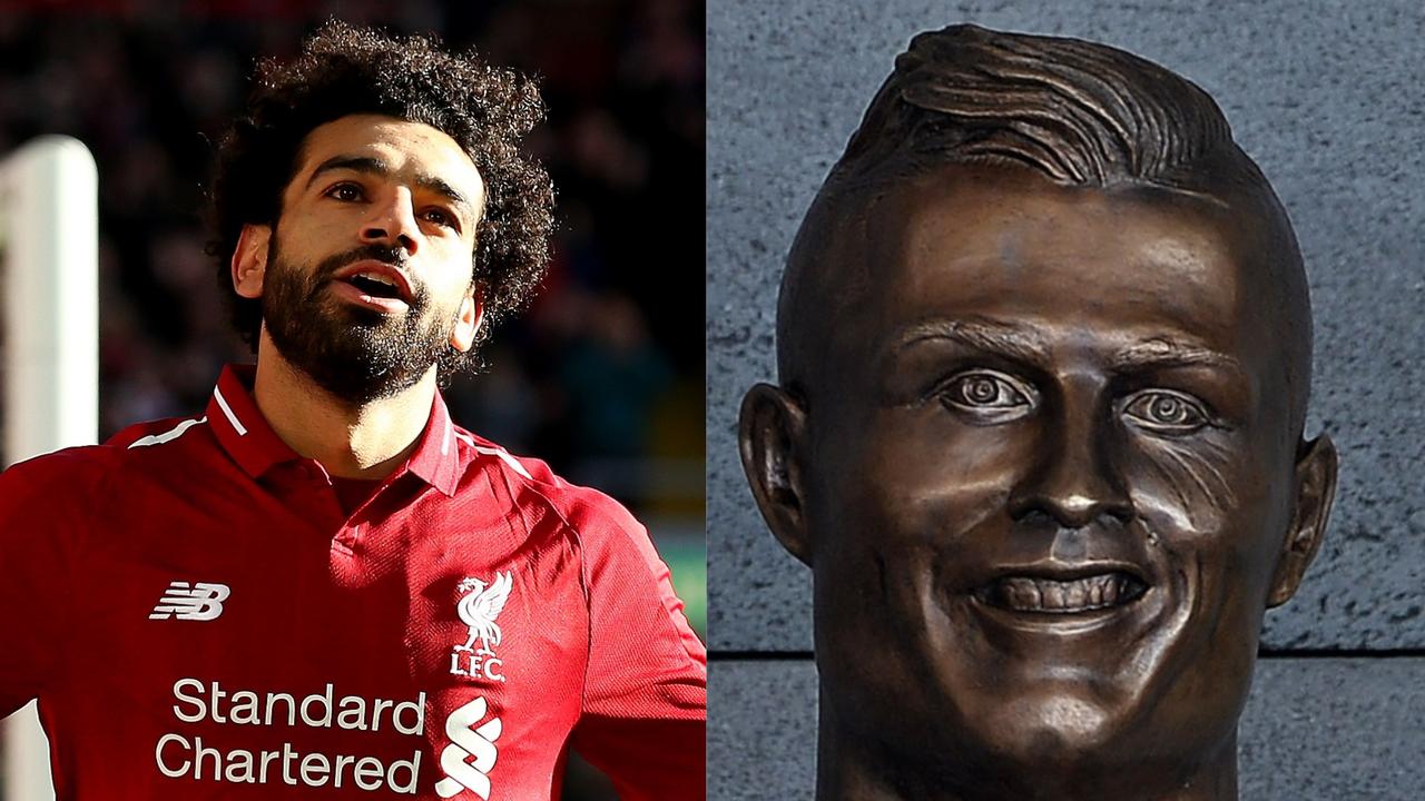 Mohamed Salah has been given the statue treatment... some fans think its worse than the infamous Ronaldo fail