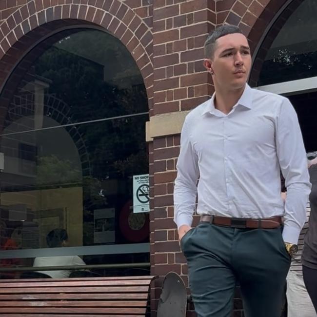 Emillio Martinez, 18, Bonnyrigg Heights, outside Manly Local Court on January 29. Picture: Supplied