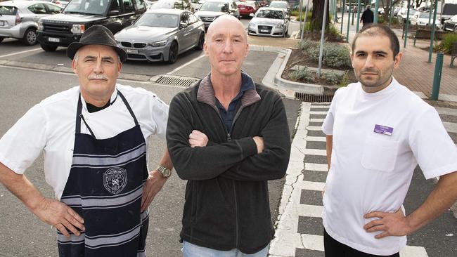 Jackson Court trader Brendan Watts, left, has previously expressed concerns about the management of parking at the shopping centre. Picture: Ellen Smith