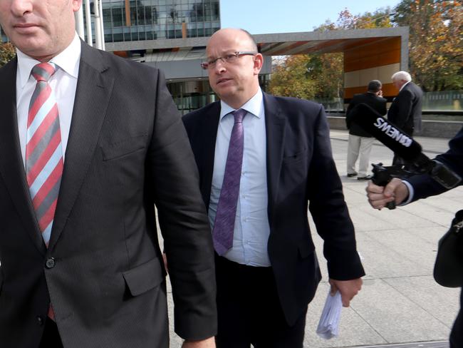 30/05/2018 NAB Executive Ross McNaughton  leaving The Royal Commission into Misconduct in the Banking, Superannuation and Financial Services Industry Picture David Geraghty / The Australian.