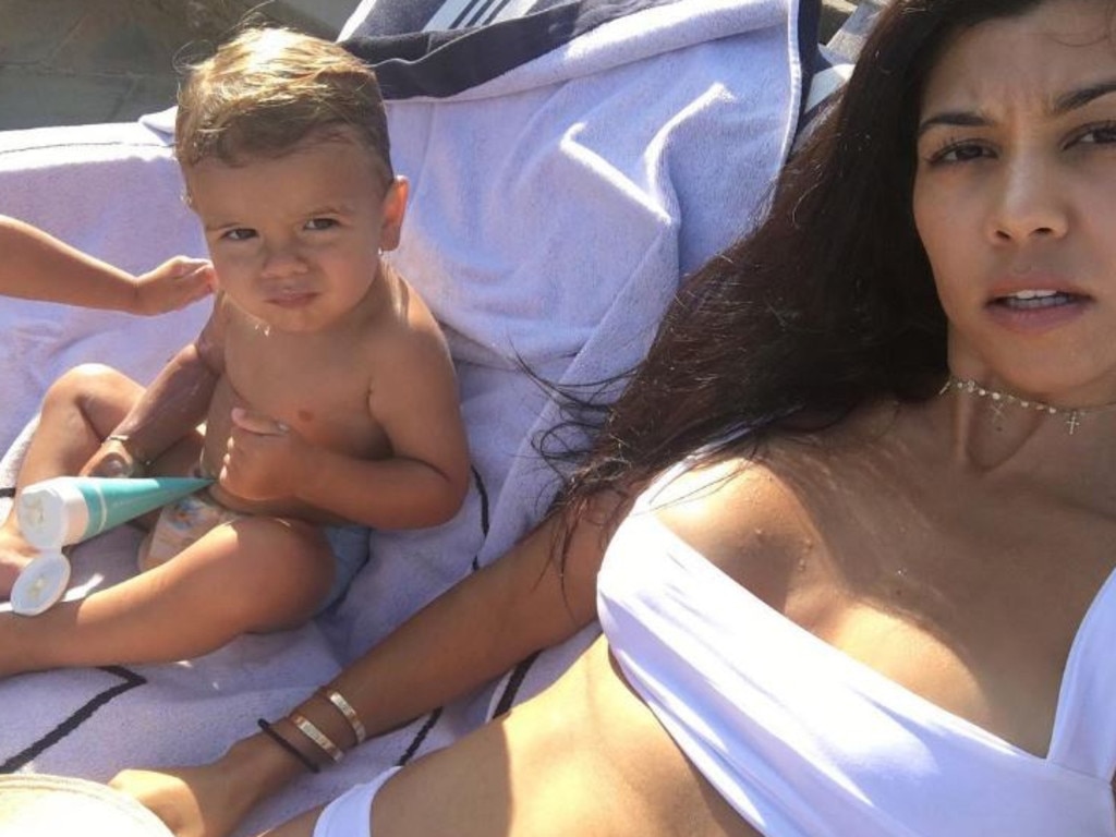 Kourtney Kardashian snaps a selfie with her adorable son Reign. Picture: Instagram