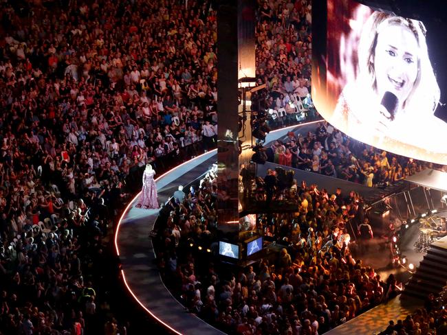 Adele in concert in Brisbane, at the Gabba - Picture: Steve Pohlner