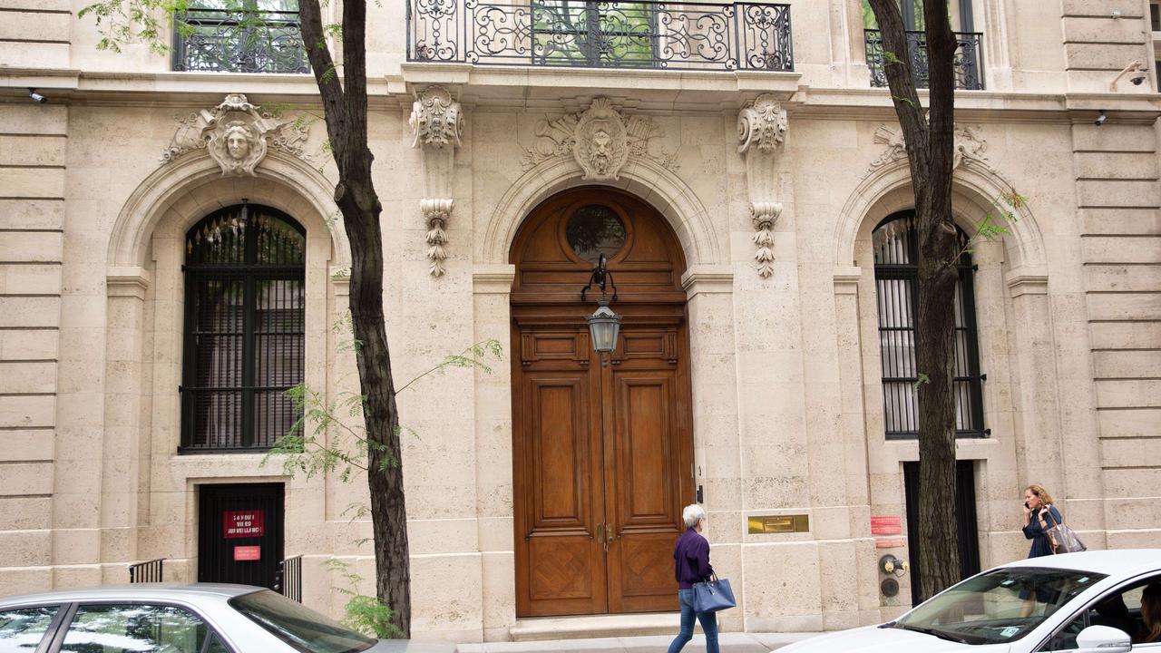 Jeffrey Epstein’s home on the Upper East Side of Manhattan where he allegedly ran a sex-trafficking operation. Picture: Kevin Hagen/Getty Images/AFP