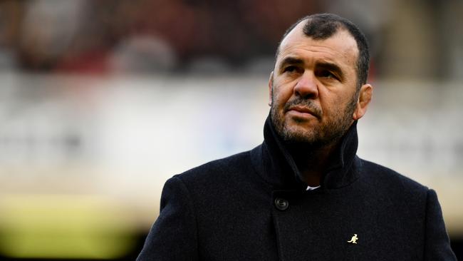 EDINBURGH, SCOTLAND - NOVEMBER 25: Michael Cheika, Head Coach of Australia looks on prior to the international match between Scotland and Australia at Murrayfield Stadium on November 25, 2017 in Edinburgh, Scotland.  (Photo by Dan Mullan/Getty Images)