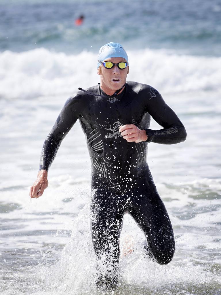 Cameron Wurf during the Seven Mile Beach Gala Day Triathlon. Picture: Chris Kidd
