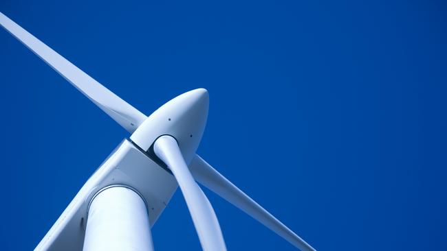 Wind turbine at Esperance wind farm, Western Australia.