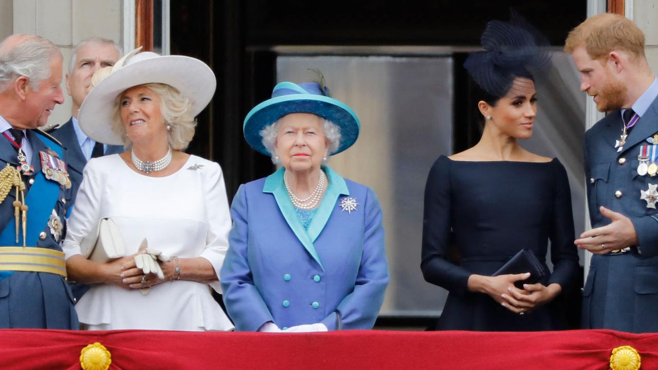 The royal family traditionally gather on the balcony at Buckingham Palace to celebrate major events. Picture: Tolga Akmen/AFP