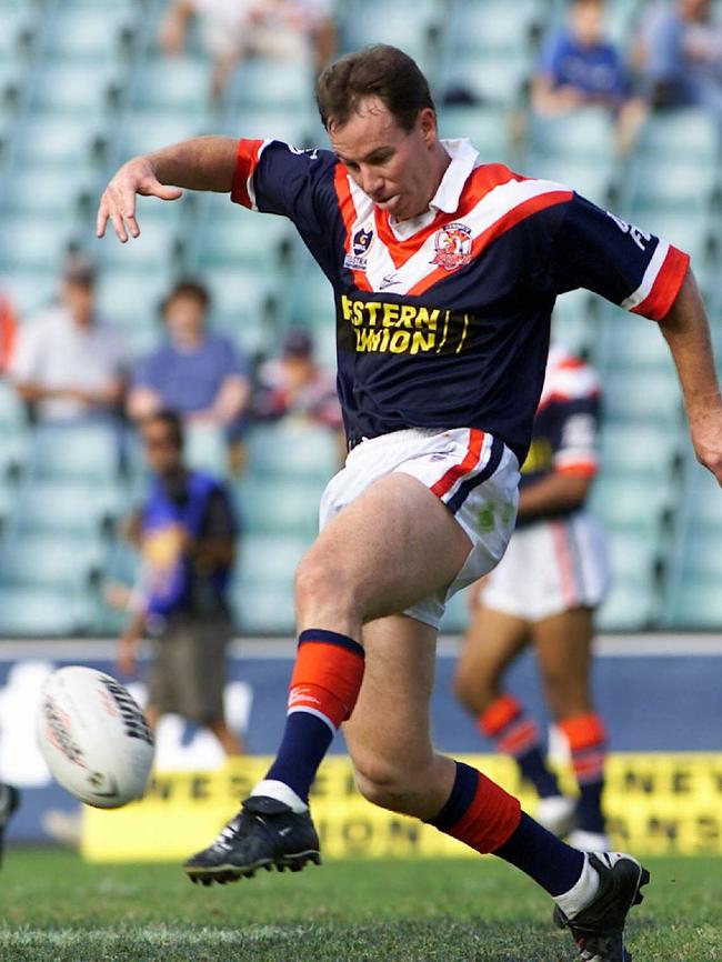 Holbrook in action for the Roosters in 2002. Picture: Roy Haverkamp