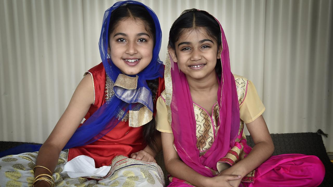 Japji Kaur and Eknoor Kaur. Sikh festival of Vaisakhi a celebration of Sikh tradition and heritage at Withcott back in April 2019.