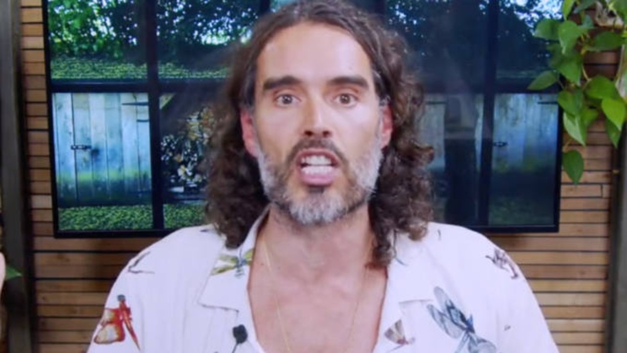 Russell Brand has denied ‘very serious criminal allegations’. Picture: YouTube/Russell Brand