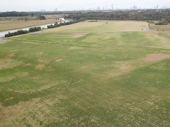 GCB Aerial of the future site of the Robina City Parklands. Picture: Mike Batterham