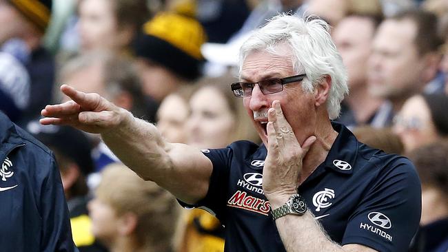 AFL Round 21: Richmond v Carlton,MCG, Pictures, Wayne Ludbey, Mick Malthouse,