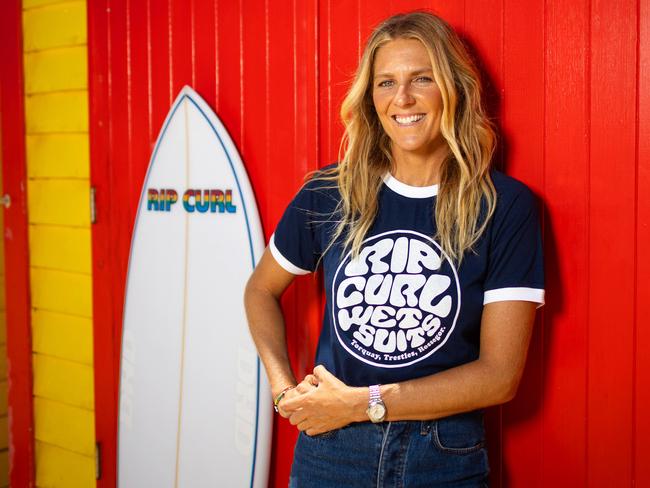 MELBOURNE, NOVEMBER 29, 2024: Eight-time world champion surfer Stephanie Gilmore pictured at Brighton Beach. Picture: Mark Stewart