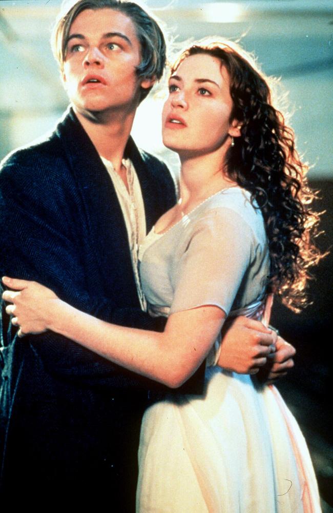 Leonardo DiCaprio and Kate Winslet in a scene from <i>Titanic.</i> Picture: Supplied