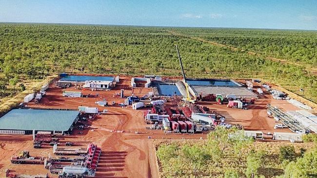 Beetaloo Gas Basin. Origin's Kyalla well drill site. Picture: SUPPLIED