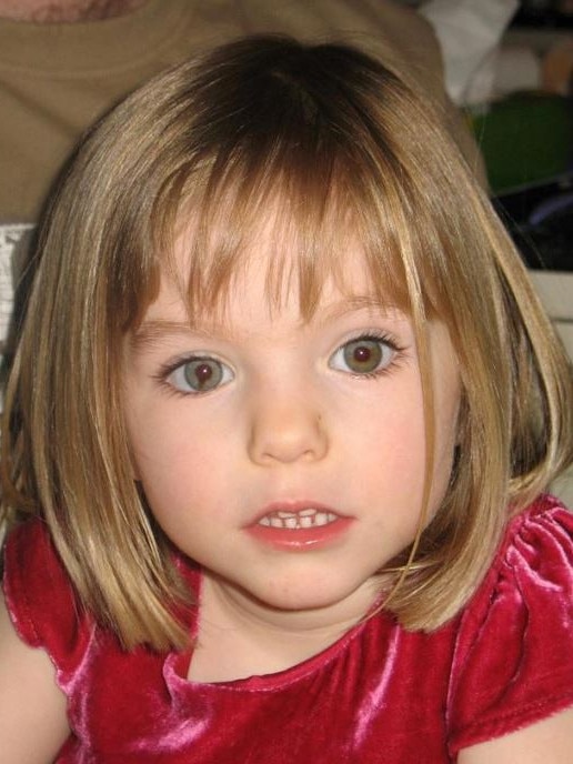 McCann disappeared from her family’s hotel room in Portugal in May 2007. Picture: Metropolitan Police/AFP