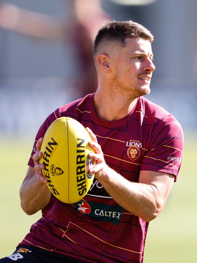 Dayne Zorko has played down back with key cogs missing for the Lions. Picture: Dylan Burns/AFL Photos via Getty Images.