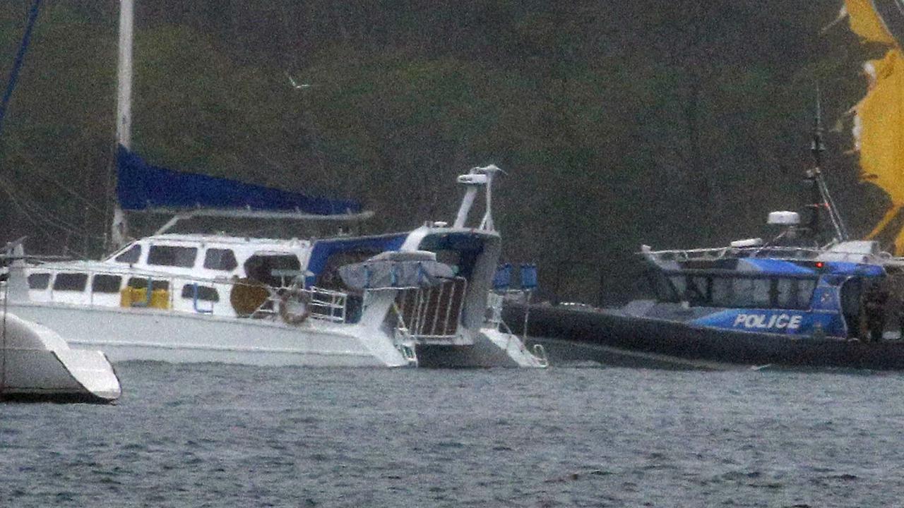 Emergency services were called to an area off Runaway Bay following reports of a collision between two boats. Picture: NCA NewsWire/Tertius Pickard