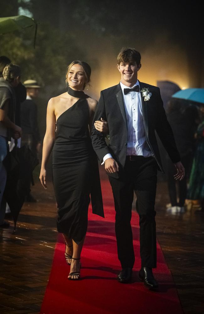 Milla Deignan-Ekelund and partner Matthew Taylor at Fairholme College formal, Wednesday, March 27, 2024. Picture: Kevin Farmer