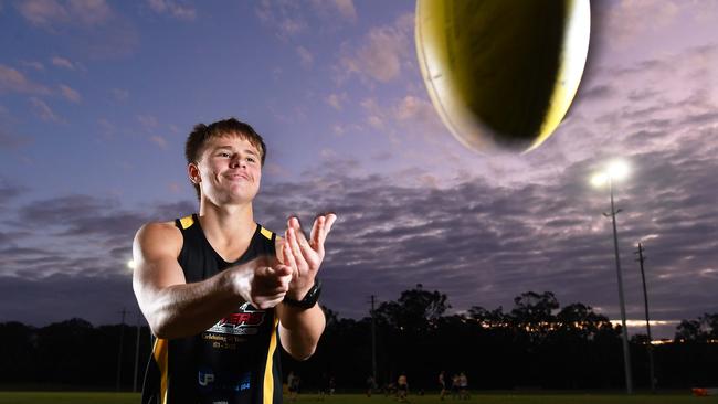 Sunshine Coast Aussie rules talent Harry Ronchi. Picture: Patrick Woods.