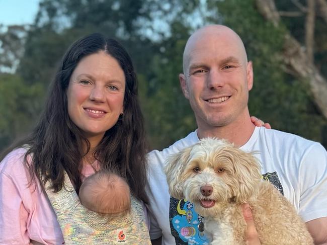 ACT Senator and former Wallabies player David Pocock and his wife Emma Palandri have announced the birth of their baby.  The pair have not yet revealed the child's name or gender. Picture: Instagram