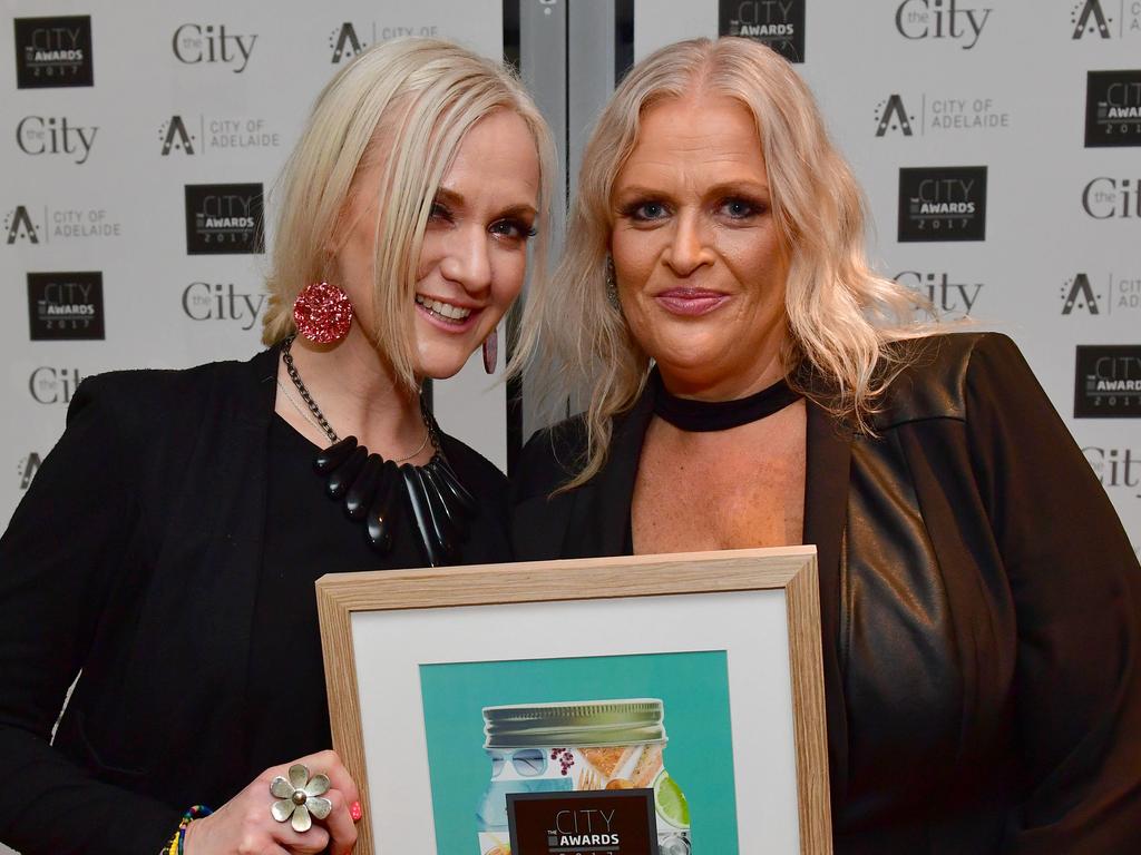 The Tangerine Fox wins Best Independent Small Retailer at The City Awards 2017 at Keith Murdoch House in Adelaide. Picture: Keryn Stevens