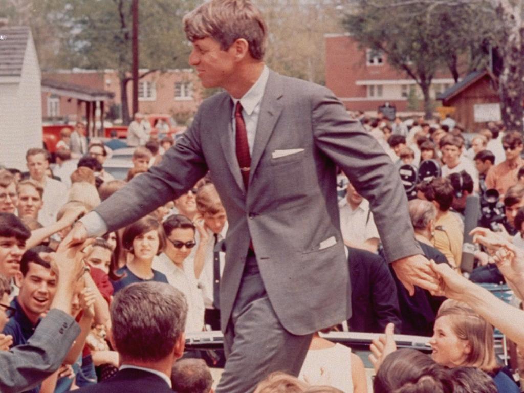 Senator Robert F. Kennedy campaigning in the Indiana Presidential primary in 1968. Picture: Bill Eppridge/The LIFE Picture Collection/Getty Images