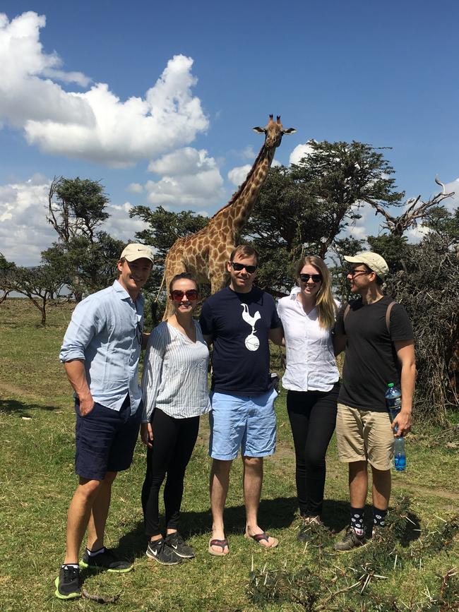 Joshua McCann in Kenya. Picture: Supplied