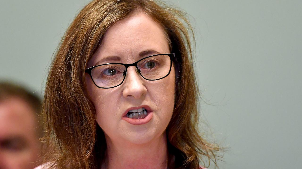 Queensland Health Minister Yvette D’Ath denied there was a ‘systemic reduction of services’ at Gympie Hospital, saying workforce challenges had caused ‘intermittent disruptions’ and all services had resumed. Picture: John Gass