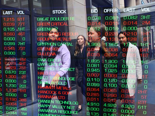 SYDNEY, AUSTRALIA - Newswire Photos - JULY 25 2023:A view of the Digital boards at the Sydney ASX. Picture: NCA Newswire / Gaye Gerard