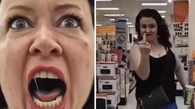 Deranged woman at Bankstown Kmart