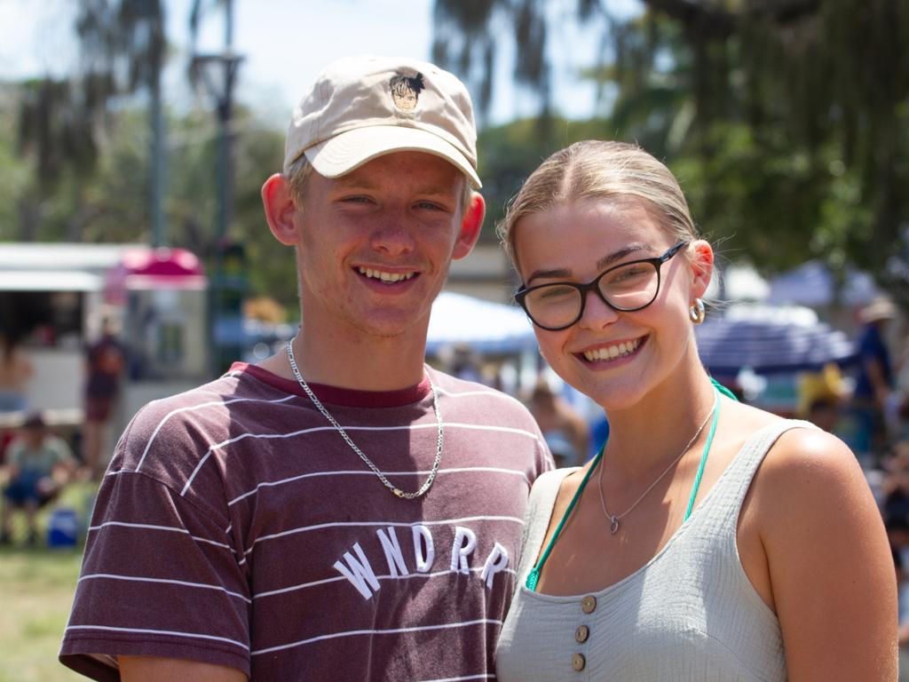 Luke and Alani were all smiles at the Australia Day festivities.