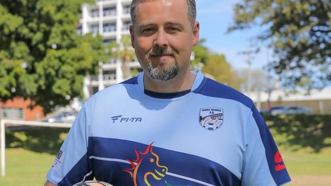 Joseph Roppolo, president of gay and inclusive soccer team Sydney Rangers FC. Picture: Facebook.