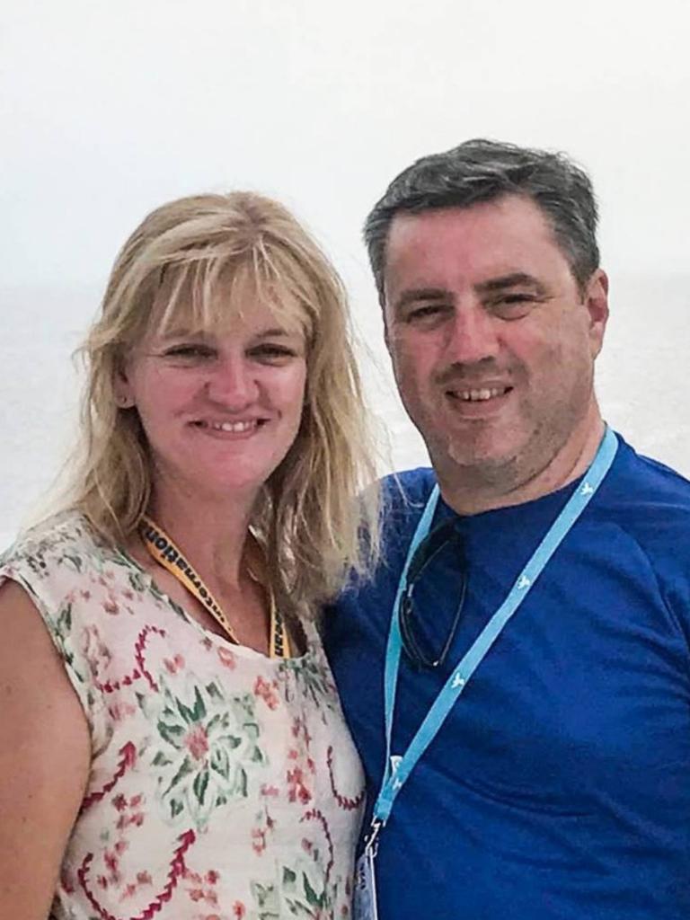 North Sydney man Anthony Langford, 51, (R) has been officially confirmed dead. The status of his wife Kristine (L), as well as their teenage children, Winona and Jesse, is yet to be officially confirmed.