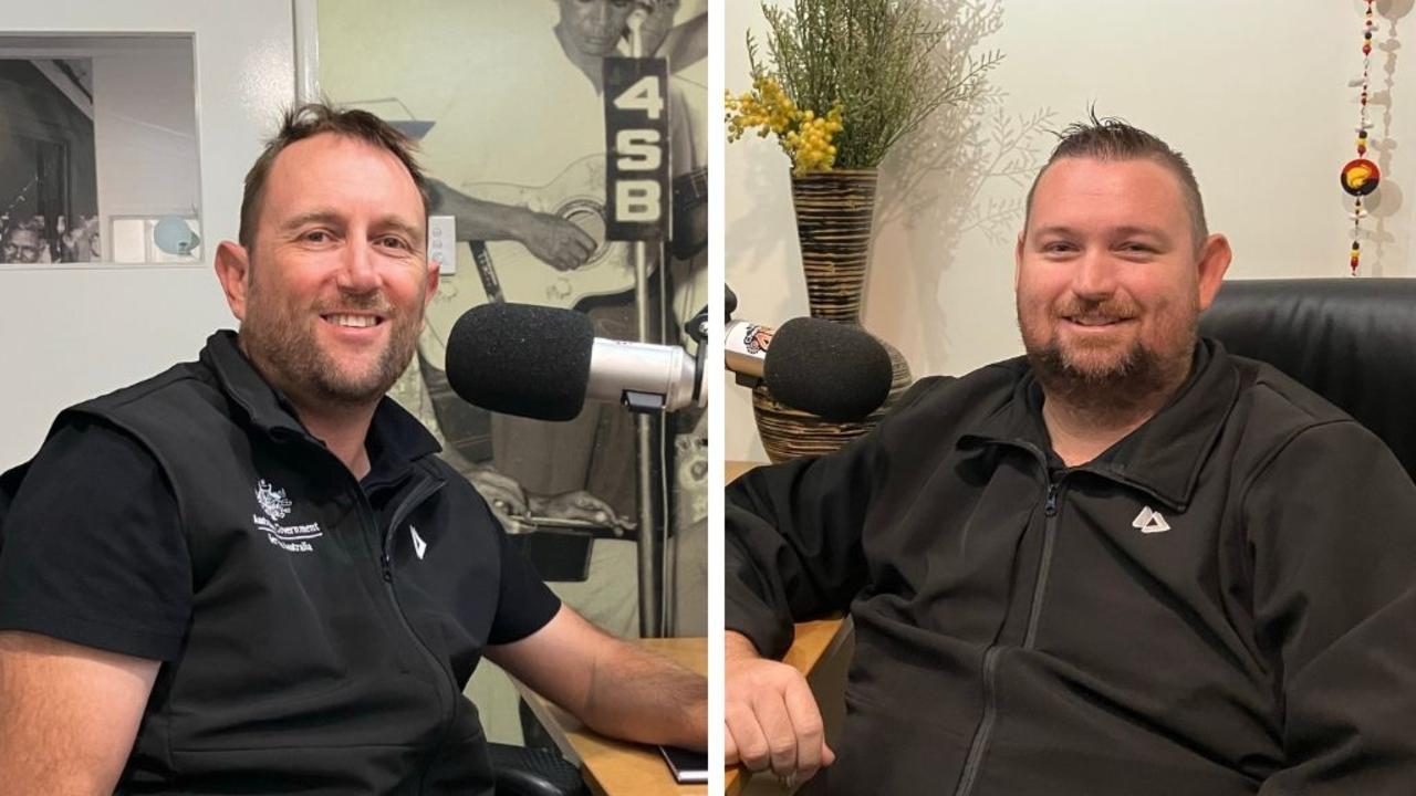 Trevor Stead and John Francis from Services Australia Kingaroy. Photo credit: Services Australia