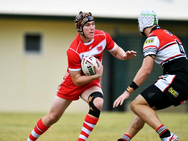 Phil Hall Cup; Kirwan State High School Vs Palm Beach Currumbin State High at Townsville JRL. Brock Priestley . Picture: Alix Sweeney