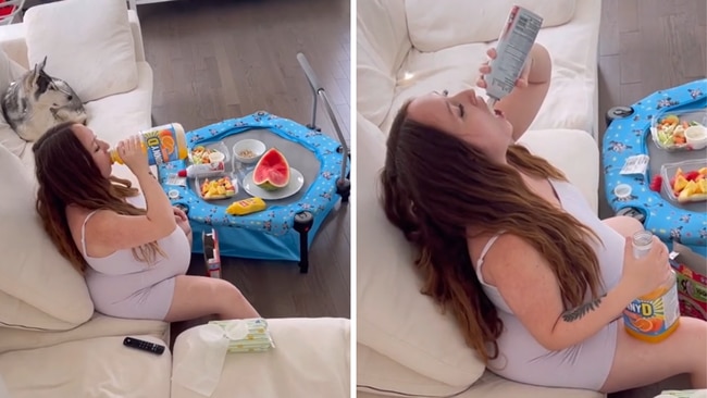 The mum-of-two has some serious pregnancy cravings, Source: TikTok/chantelschnider