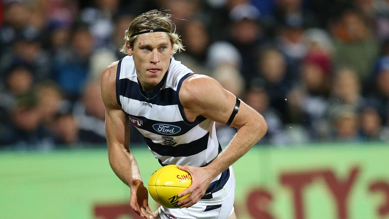 Geelong's Mark Blicavs has signed a five-year deal. Picture: Michael Klein