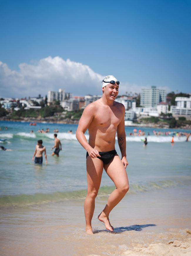 Sam Short at Bondi beach. Supplied: Speedo