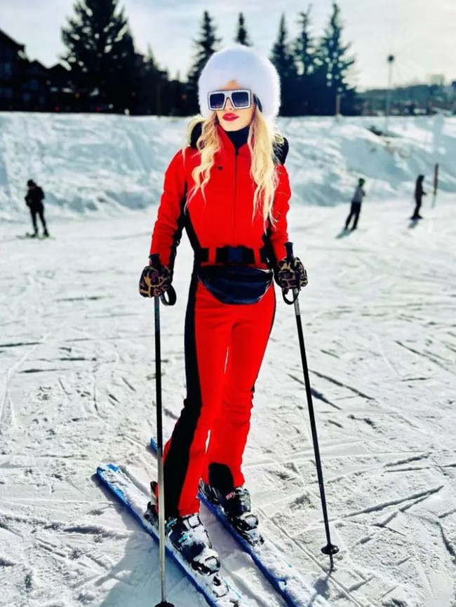 Jessica on the slopes. Pictures: Instagram