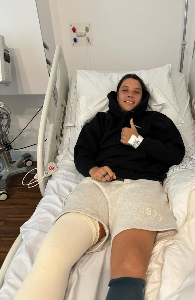 Sam Kerr is recovering from an injury. Picture: Instagram