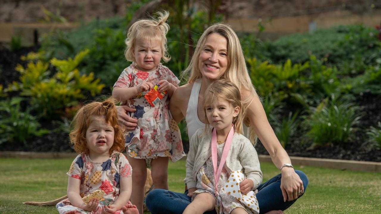 Bellarine Family Lawyers’ Angela Couch with her daughters. Picture: Brad Fleet