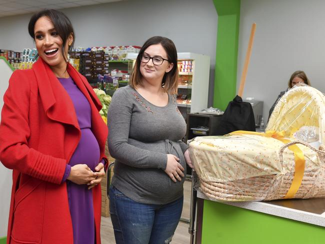 The Duke and Duchess of Sussex were visiting community groups. Picture: Anthony Devlin/AP