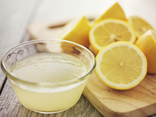 freshly squeezed lemon juice in small bowl. Picture: iStock