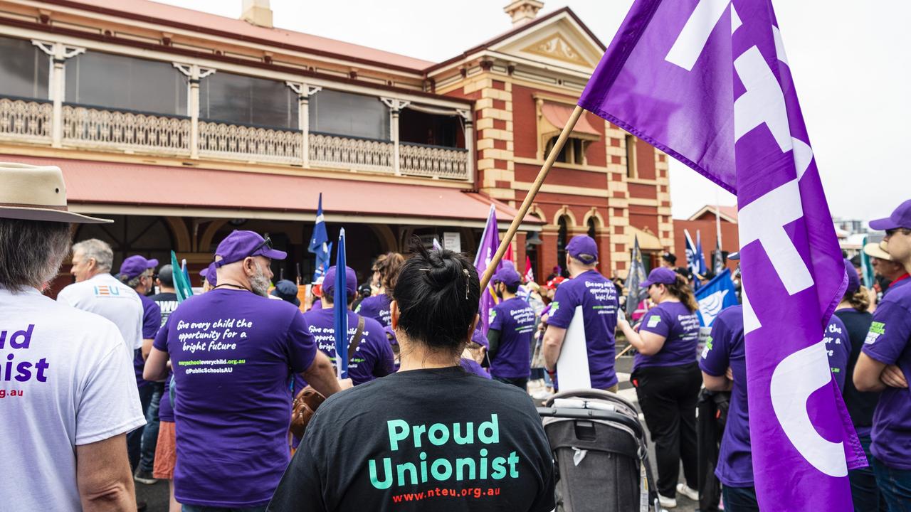 Labour Day 2022 Toowoomba march, Saturday, April 30, 2022. Picture: Kevin Farmer