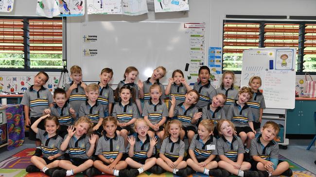 MY FIRST YEAR: Funny faces. Siena Catholic Primary School Preps. Picture: Patrick Woods.